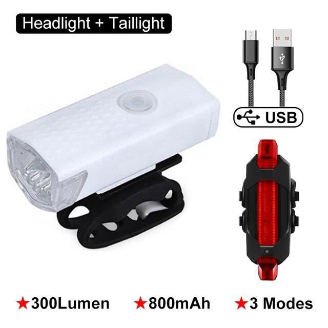 Phare Avant Vélo ROCKBROS 3000LM - Batterie 10000mAh Rechargeable USB-C - Léger
