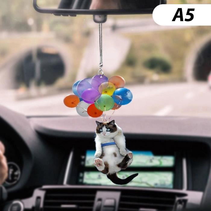 Pendentif Rétroviseur Voiture Bouledogue Français Adorable VZFIT - Lot De 2 Décoration Chien