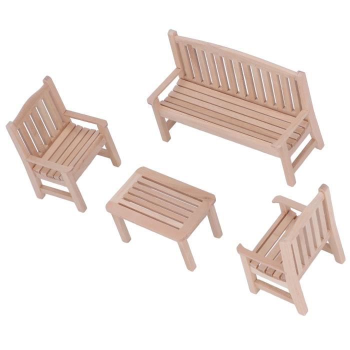 Meubles De Cuisine De Maison De Poupée Ensemble De Chaises De Table De