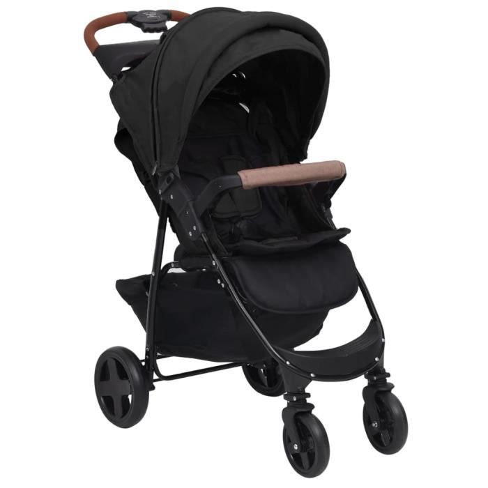 SAL Poussette pour bébé 2-en-1 Anthracite Acier 7388290356667