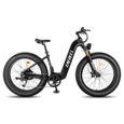 Vélo électrique Fafrees F26 CarbonX,1000W Moteur,48V 22.5AH,26"*4.8,SHIMANO 9 Vitesses,Carbon Fibre Frame,VTT électrique-Noir-1