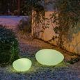 Lampe d'extérieur LED solaire rechargeable - NEWGARDEN - Petra Hang - Blanc - RGB + 6000°K-1