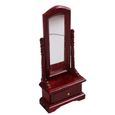1PC Miniature Dressing Mirror Bedroom Model Full-length with Cabinet   MIROIR-1