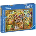 Puzzle 1000 pièces Ravensburger - Le monde magique de Disney - Jaune - Dessins animés et BD - Adulte-1
