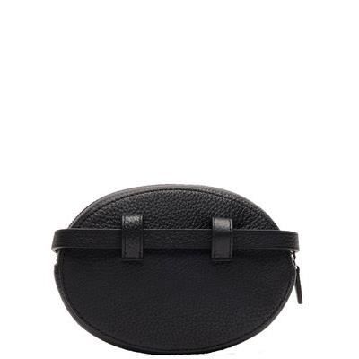 Banane Lacoste femme cuir ref 47065 000 Black 17 13 4 Noir Cdiscount Bagagerie Maroquinerie