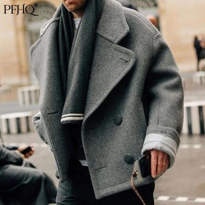 Manteau caban veste l gante en laine pour homme manteau de
