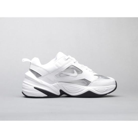 Basket Nike m2k TEKNO Femme Blanc Lacets Synthetique Blanc Cdiscount Chaussures