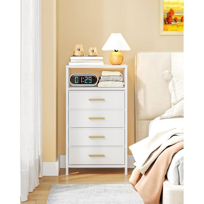 IDMARKET Lot de 2 tables de chevet étroites ANOUK 1 tiroir avec niche bois façon hêtre et blanc - Maison IDMARKET Lot de 2 tables de chevet étroites ANOUK 1 tiroir avec niche bois façon hêtre et blanc - Maison