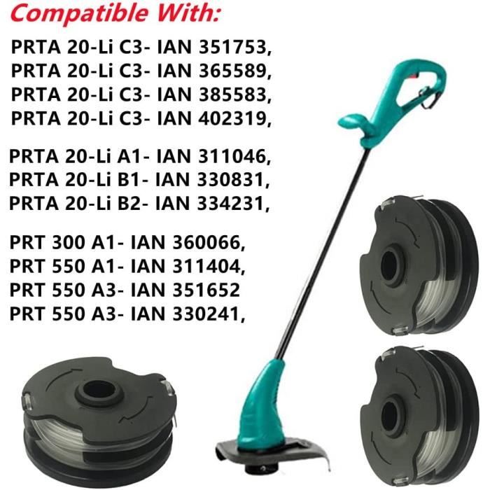 3x Trimmer Spool Cover Für Parkside Freischneider – Passend Für PRTA 20-Li, PRT 300, PRT 550 Modelle