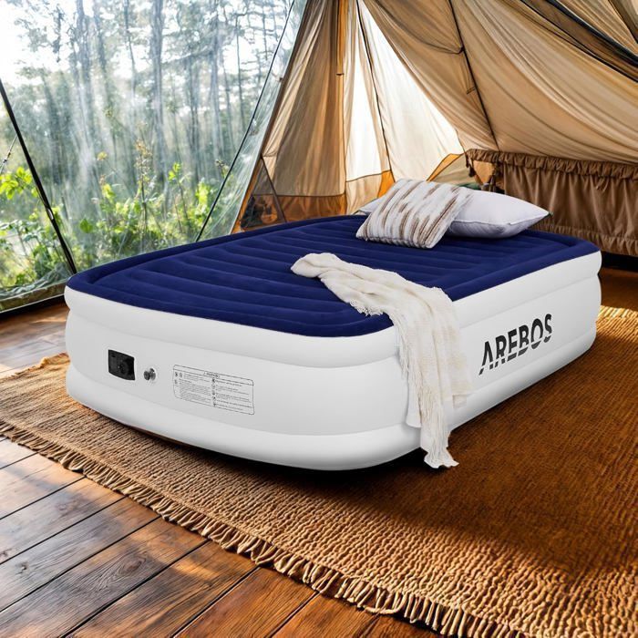 Dwvo Matelas Gonflable Avec Sac De Couchage Integre Personne