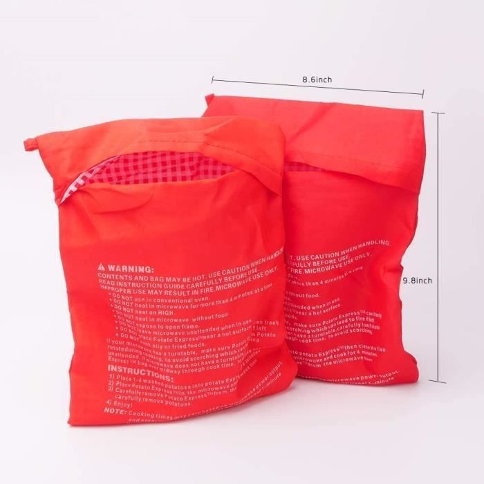 Cuisson pomme de terre au micro onde sac plastique deals