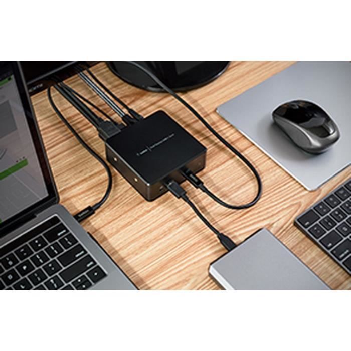 Belkin Hub Multimédia USB-C avec Câble USB-C Intégré (Dock USB-C pour