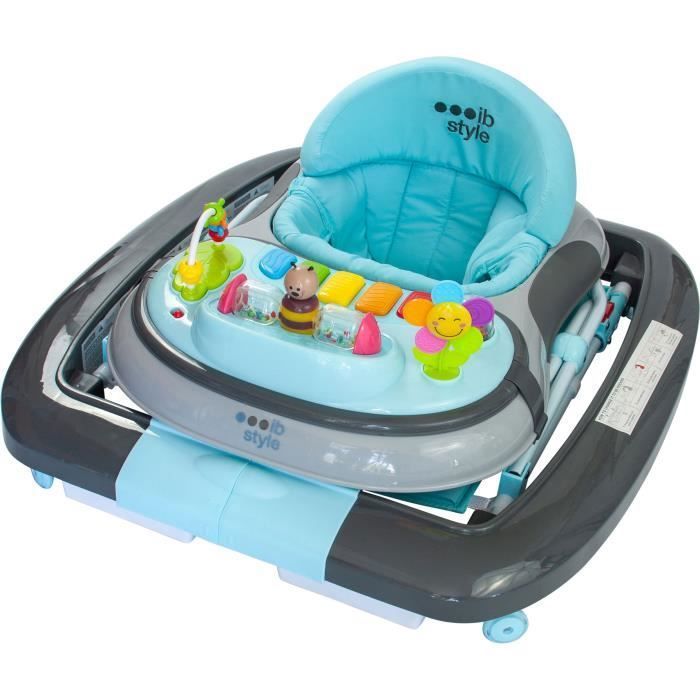 Trotteur bebe ib style LITTLE WORLD trotteur bebe Son lumiere Balancoire TURQUOISE Certifie EN 1273 2020 Cdiscount Puericulture Eveil bebe