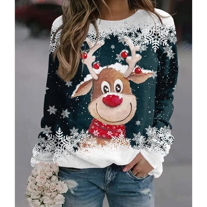 Pull bonhomme deals de neige femme