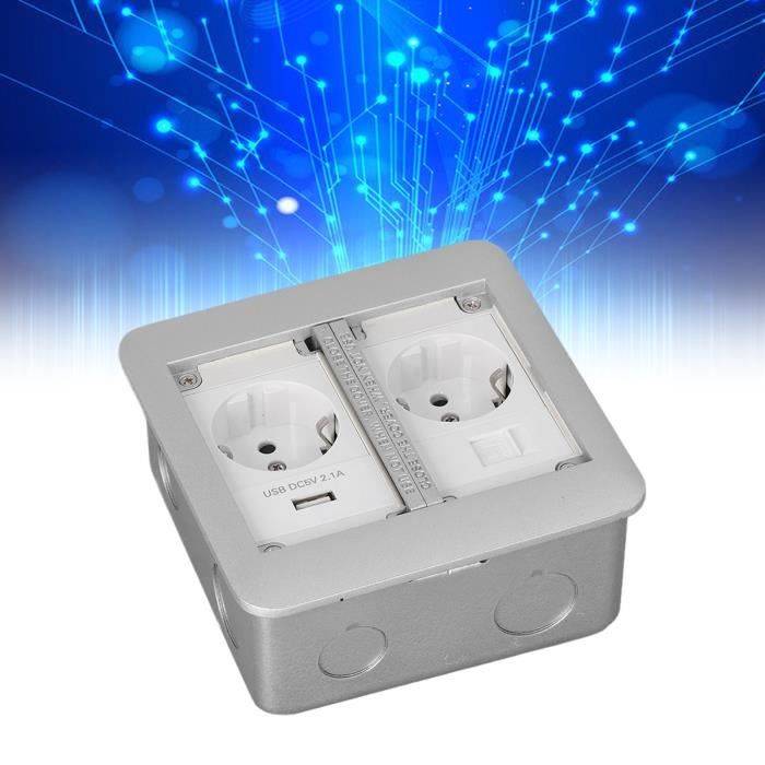 Prise de courant simple avec protection des contacts LOGI 02-1250-102 bi