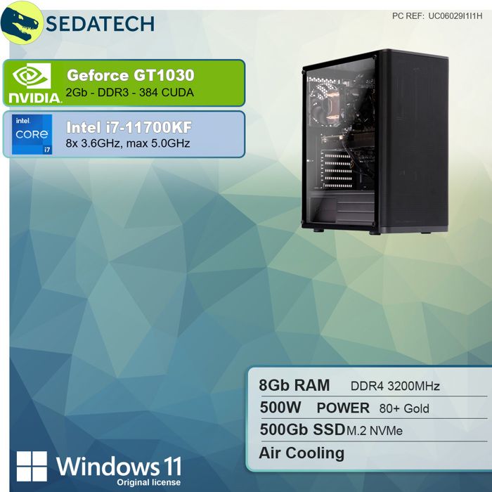 PC Gamer, Intel i7, GT730, 1To HDD, 8 Go RAM,1