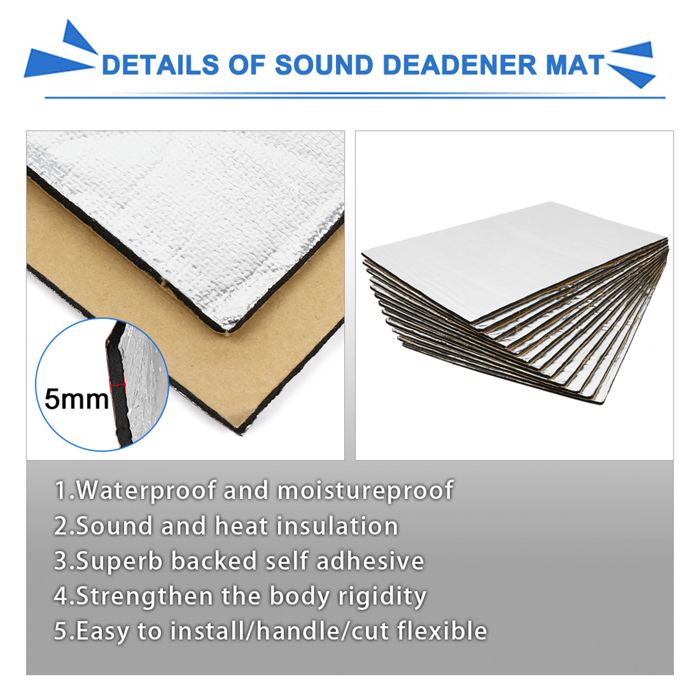 50x400cm tapis isolant voiture véhicule isolation 2qm tapis anti-drone 50x400cm tapis isolant voiture véhicule isolation 2qm tapis anti-drone