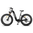 Vélo électrique Fafrees F26 CarbonX,1000W Moteur,48V 22.5AH,26"*4.8,SHIMANO 9 Vitesses,Carbon Fibre Frame,VTT électrique-Noir-2