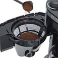 SEVERIN KA4814 Cafetière avec broyeur, Machine à café programmable, Cafetière filtre avec verseuse isotherme 8 tasses, Noir/Inox-2