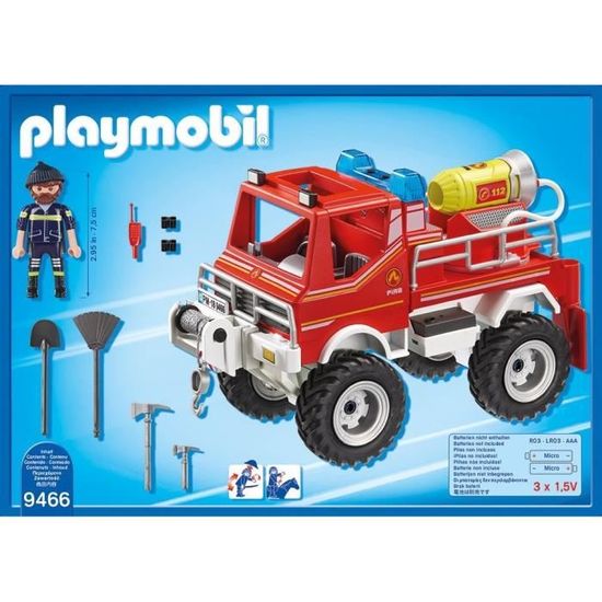 voiture playmobil pompier