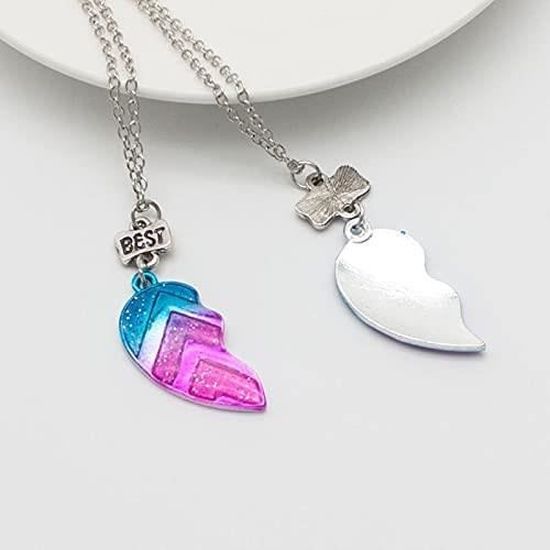 Collier Bff Colliers Amitié Magnétiques BFF - Pendentifs Dessin Animé, Cadeau Pour Meilleures Amies Collier Amitier Pour 2 Fille