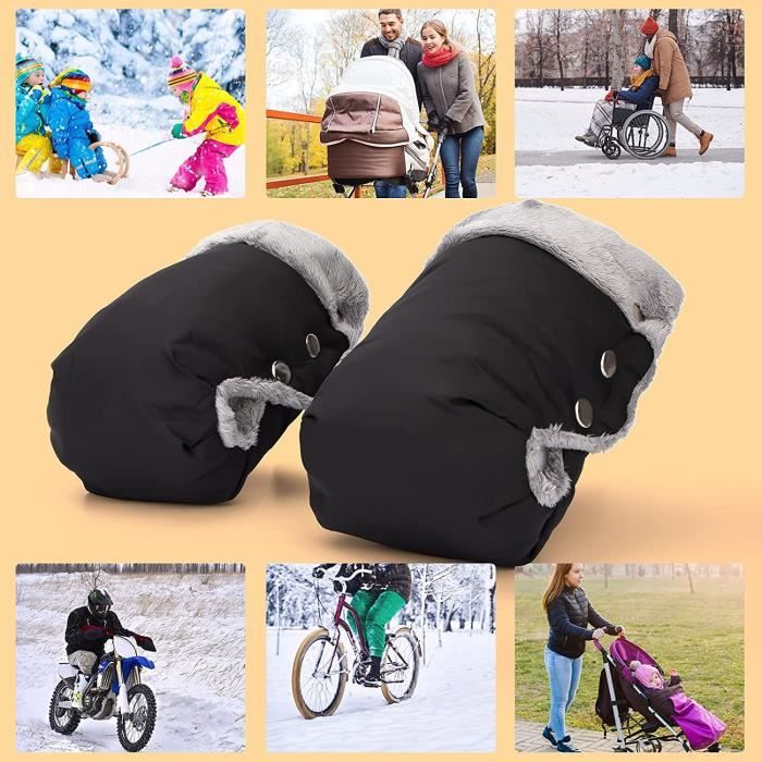 Gants chauds antigel pour poussette de bébé, mitaines, manchon, facile à  assembler, confortable, hiver - AliExpress