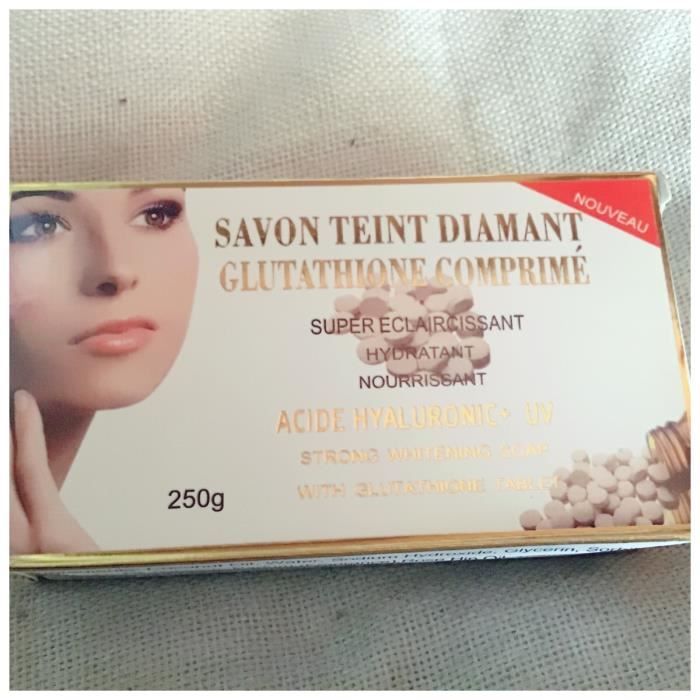 Lait éclaircissant - Teint diamant - Glutathione - Hydratant - Sans  parabène
