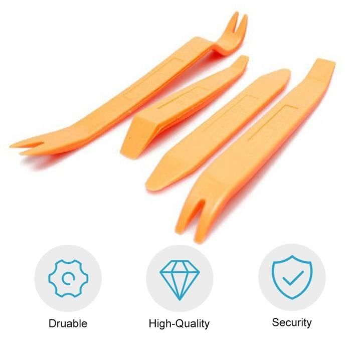 Kit De Démontage Auto 4 Pièces - Outils Pratiques Neufs
