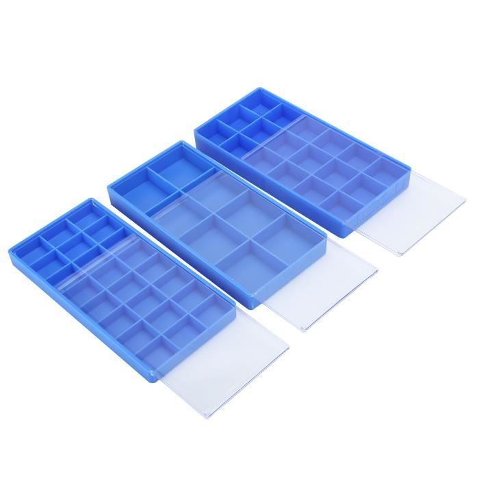 Boite 18 rangements en plexi 190 X 110 X 35mm pour stocker