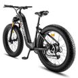 Vélo électrique Fafrees F26 CarbonX,1000W Moteur,48V 22.5AH,26"*4.8,SHIMANO 9 Vitesses,Carbon Fibre Frame,VTT électrique-Noir-3