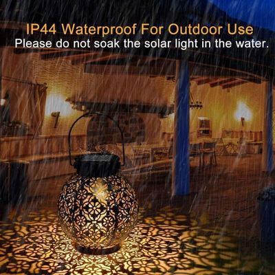 Lanterne Solaire Extérieur Métal IP44 - Décoration Jardin Suspendue Ambiance Vintage