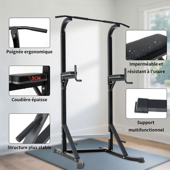 Barre De Traction Murale MOBICLINIC K3 - Support 250 Kg - Poignées Mousse - Kit Ancrage Mur Solide