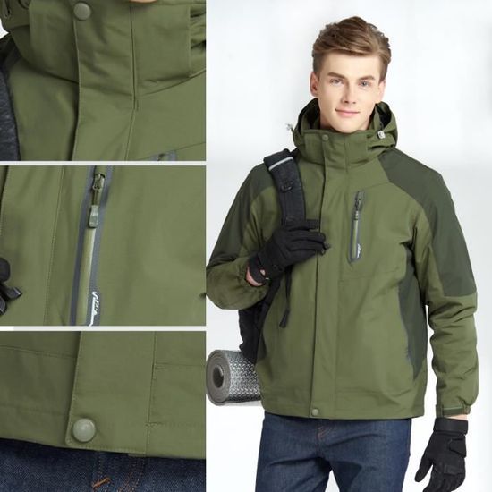 Veste HardShell 3 en 1 Homme Femme Montagne Randonn e Coupe