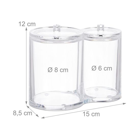 Futuhada Distributeur Mural Coton Démaquillant – Boîte Coulissante Élégante Avec Ventouse, Design Blanc Semi-Transparent Pour Salle De Bain