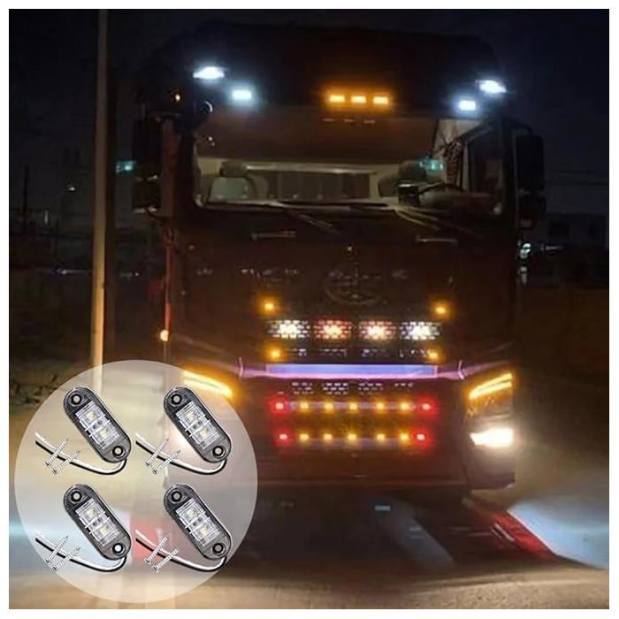 Feux Remorque 12v Camion Feux Arrière LED Remorque - 2 Pièces étanches 12V/24V Feux LED 12V étanches