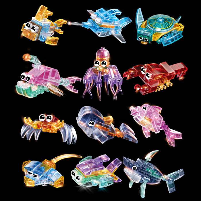 Cadeaux Anniversaire Enfants – 12 Mini Kits De Construction Animaux (requins, Dinosaures, Licornes, Noël) - 13
