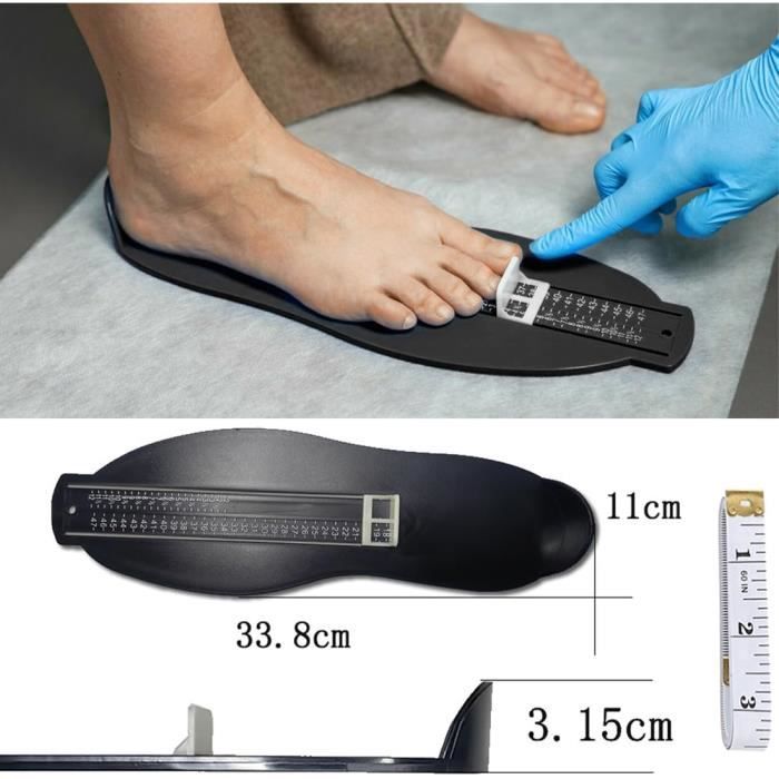 Pedimètre Enfant/Adulte - Mesureur De Pointure Pied 18-47 EU