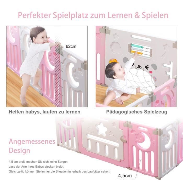 Parc Bebe En Plastique 14 Elements Avec Panneaux D Activite Et Porte Barriere Securite Enfant Pliable Rose Et Blanc Cdiscount Puericulture Eveil Bebe Parc Bebe En Plastique 14 Elements Avec Panneaux D Activite Et Porte Barriere Securite Enfant Pliable Rose Et Blanc Cdiscount Puericulture Eveil Bebe