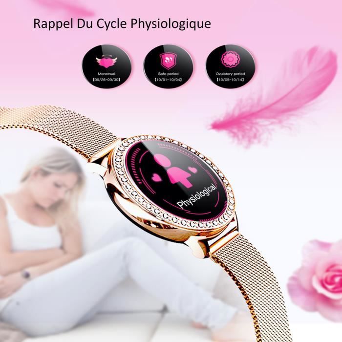 Montre Connectée avec Bluetooth pour Homme et Femme, Bracelet de