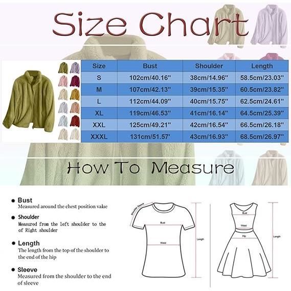 Veste Polaire Femme – Doudoune Molletonnée Chaude – Hiver, Loisirs, Décontracté – Couleur Unie