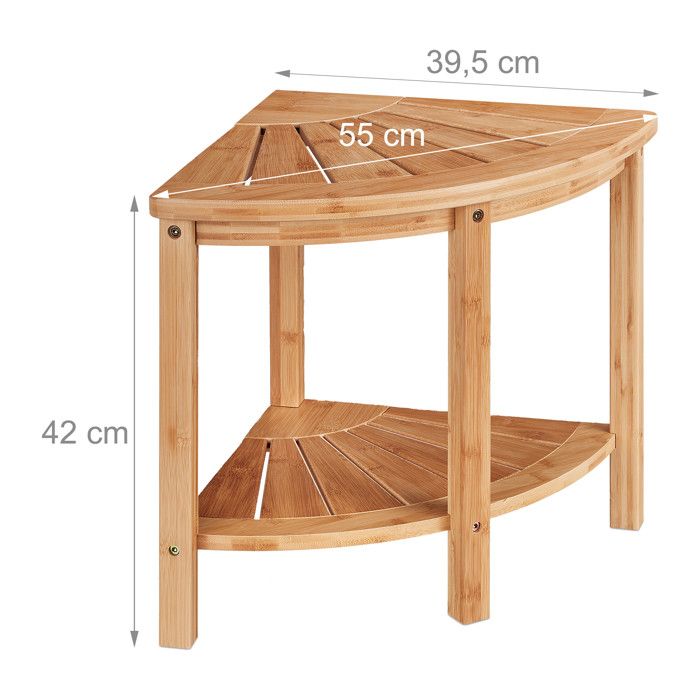 Étagère De Salle De Bain Relaxdays En Noyer - 5 Niveaux - 145x36x36 Cm - Rangement Sans Perçage