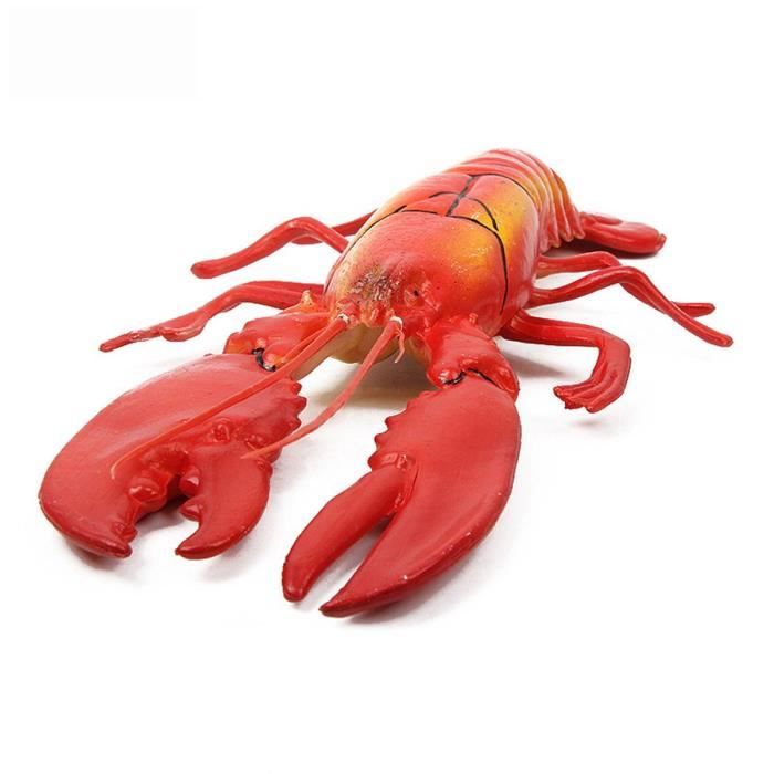 LIOOBO 1 x homard artificiel, jouet pour homard, jouet à écrevisse