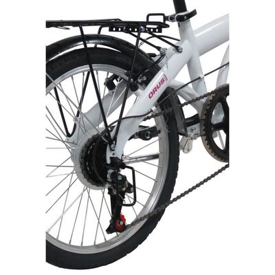 ORUS Velo pliant 17029 20 acier Blanc 6 vitesses Cdiscount Sport