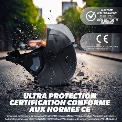 Casque Vélo Avec Visière – Coque ABS, Mousse Haute Densité, Ajustable 54-62 Cm, Léger, Pour Hommes Et Femmes, Vélo, Trottinette, Ski