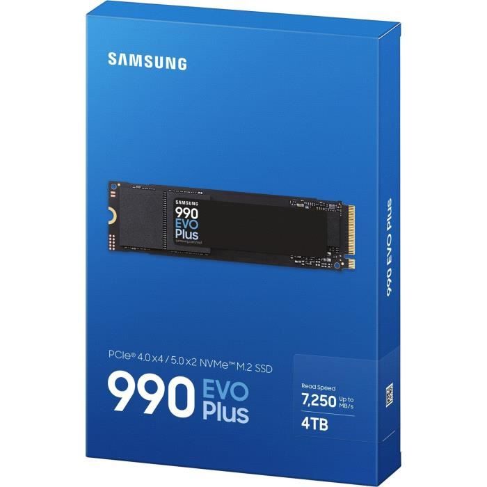 SSD Interne - SAMSUNG - 990 EVO Plus 4 To - NVMe M.2 PCIe 4.0x4