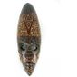 Masque Africain en Bois 50cm Motifs color/és D/éco Murale Ethnique.