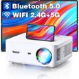 5G WiFi Vidéoprojecteur Full HD 1080P, Bluetooth 5.0, Soutiens 4K, 8000 Lumens, 4P Correction Trapézoïdale & Zoom de 100% à 60[29]-0