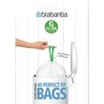BRABANTIA Lot de 40 sacs poubelle distributeur PerfectFit - 30L-0