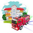 Camion de pompier électrique musical et lumineux - LIAM ACCESS - Pour enfant de 3 ans et plus - Rouge-0