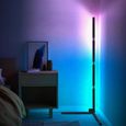 VINTEKY® Lampadaire LED Bluetooth, Lampadaire sur Pied Moderne, Lampe d'Ambiance Multicolore, Contrôle Télécommande et APP 150cm-0